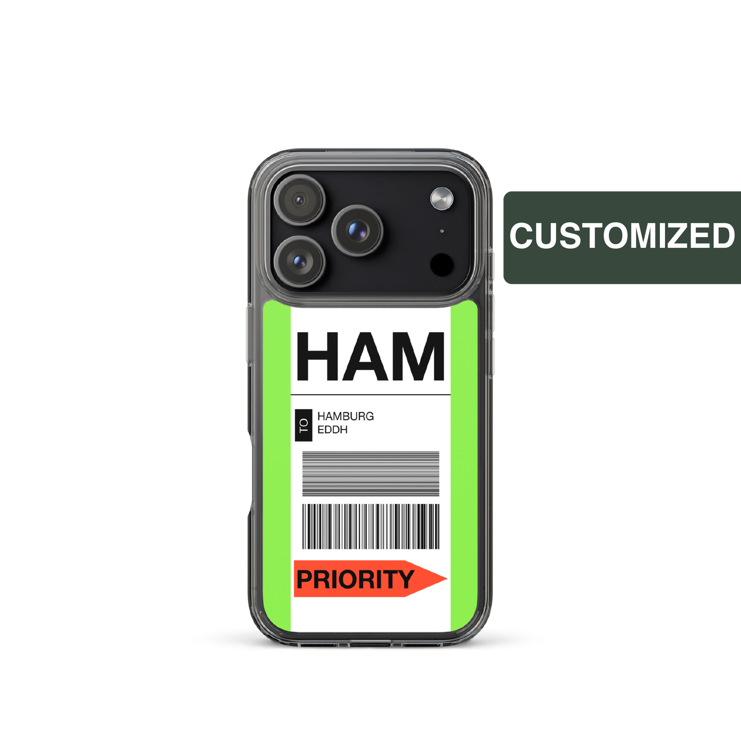 iPhone Hülle Full Baggage Tag Individualisiert