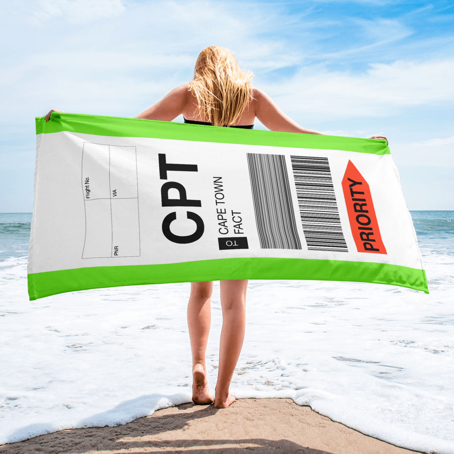 Strandtuch Baggage Tag Individualisiert