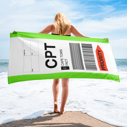 Strandtuch Baggage Tag Individualisiert